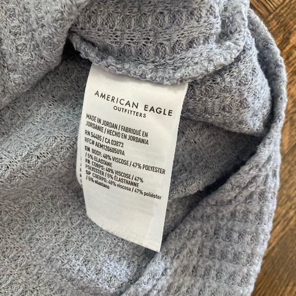 ⭐️3/$35 American Eagle plush waffle knit long sleeve top - Picture 6 of 7